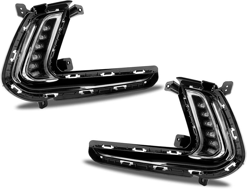 WILD BEAR Fog Lights with DRL Compatible with 2016 2017 2018 Hyundai Elantra Daytime Running Light with Turn Signal Dual Functions - Image 4